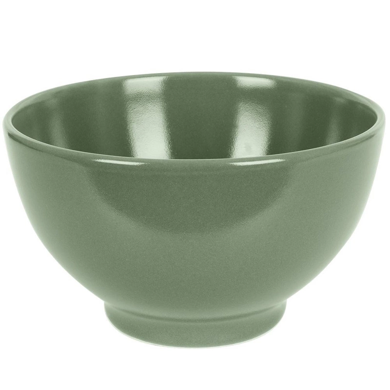 Suppenschüssel Salatschüssel Keramikschüssel für Müsli Haferflocken Snacks grün ALFA 650 ml