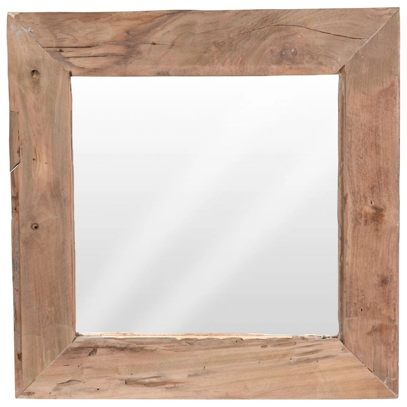 ORION Wooden mirror in wooden old frame 50x50 cm